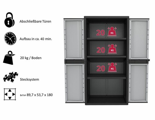 Kreher xxl kunststoffschrank - xxl,