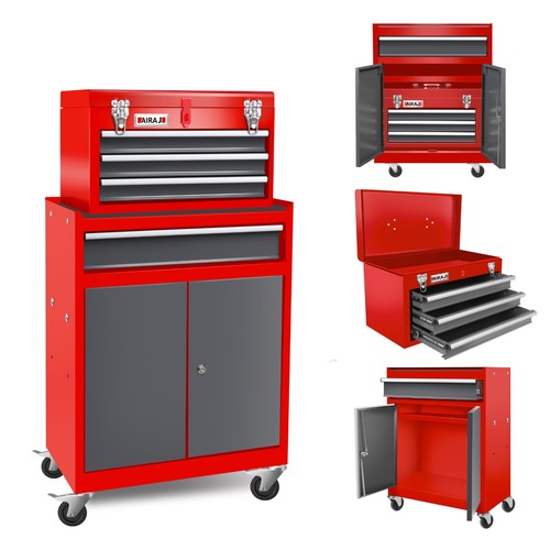 Werkzeugschrank mit 4 - 2-in-1,